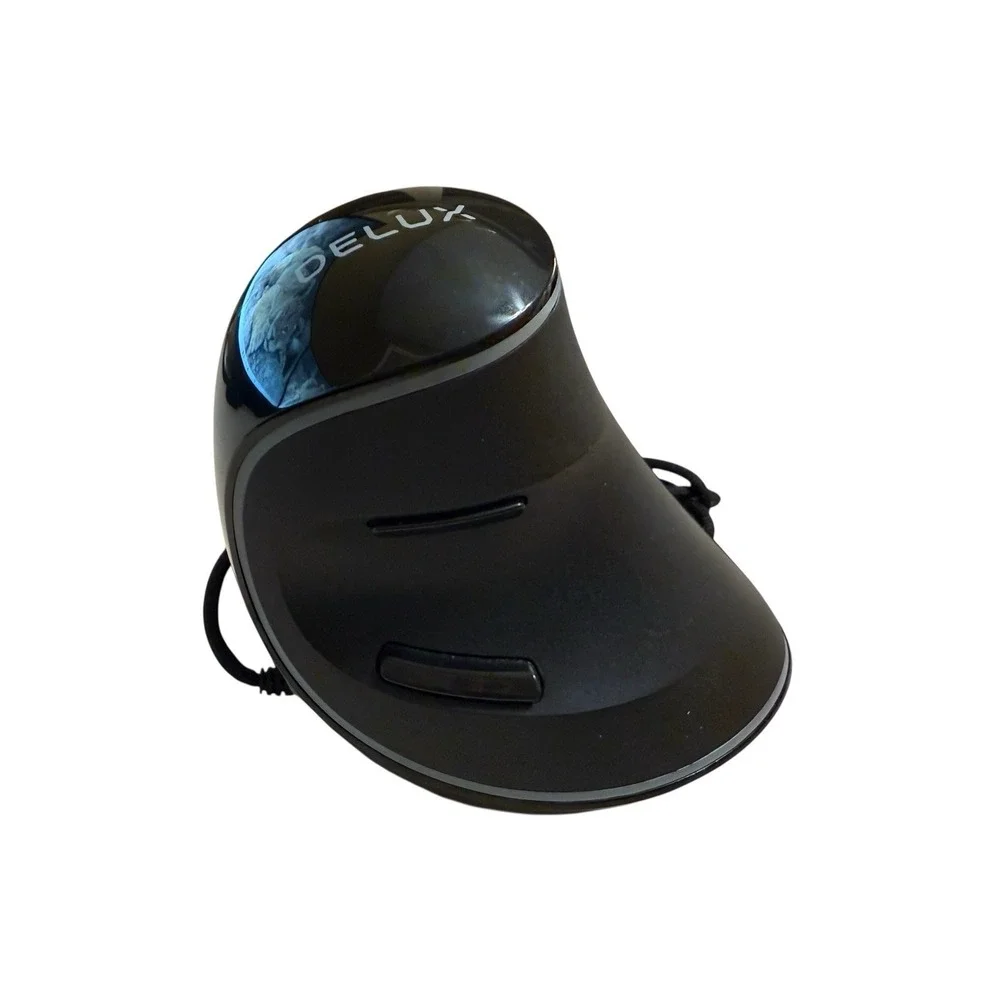 DeLUX M618 PLUS Ergonomic Vertical Mouse‎ USB Wired BLACK (RGB light)